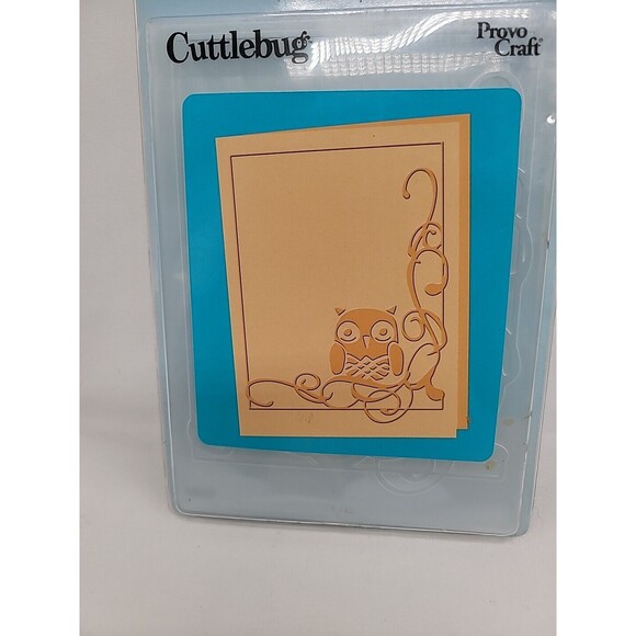 Cuttlebug Provo Craft Embossing Folder Owl Flourish NEW #37-1913 - Picture 2 of 9